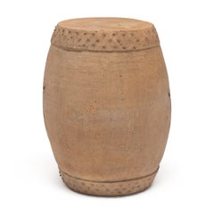 Chinese Terracotta Prosperity Drum, Late 19th Century
