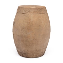 Chinese Terracotta Prosperity Drum, Late 19th Century