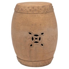 Chinese Terracotta Prosperity Drum, Late 19th Century