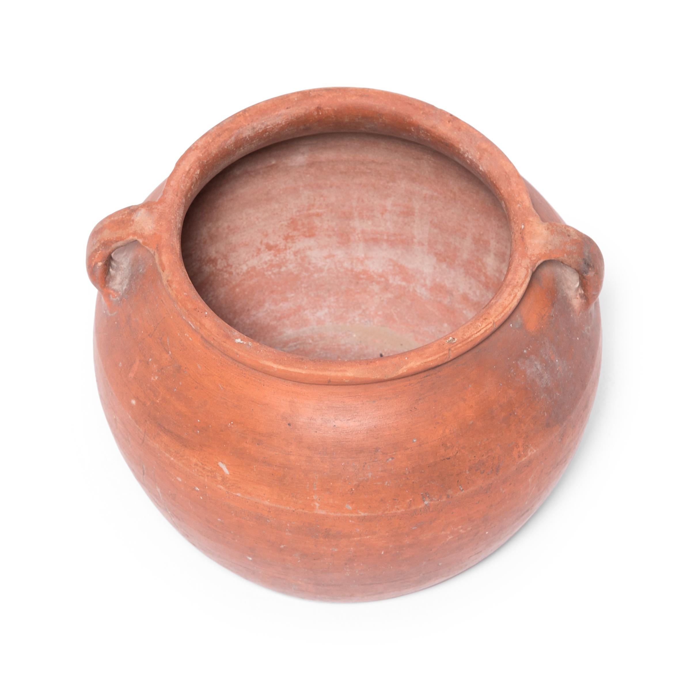 Rustic Chinese Terracotta Soup Pot, circa 1900 For Sale