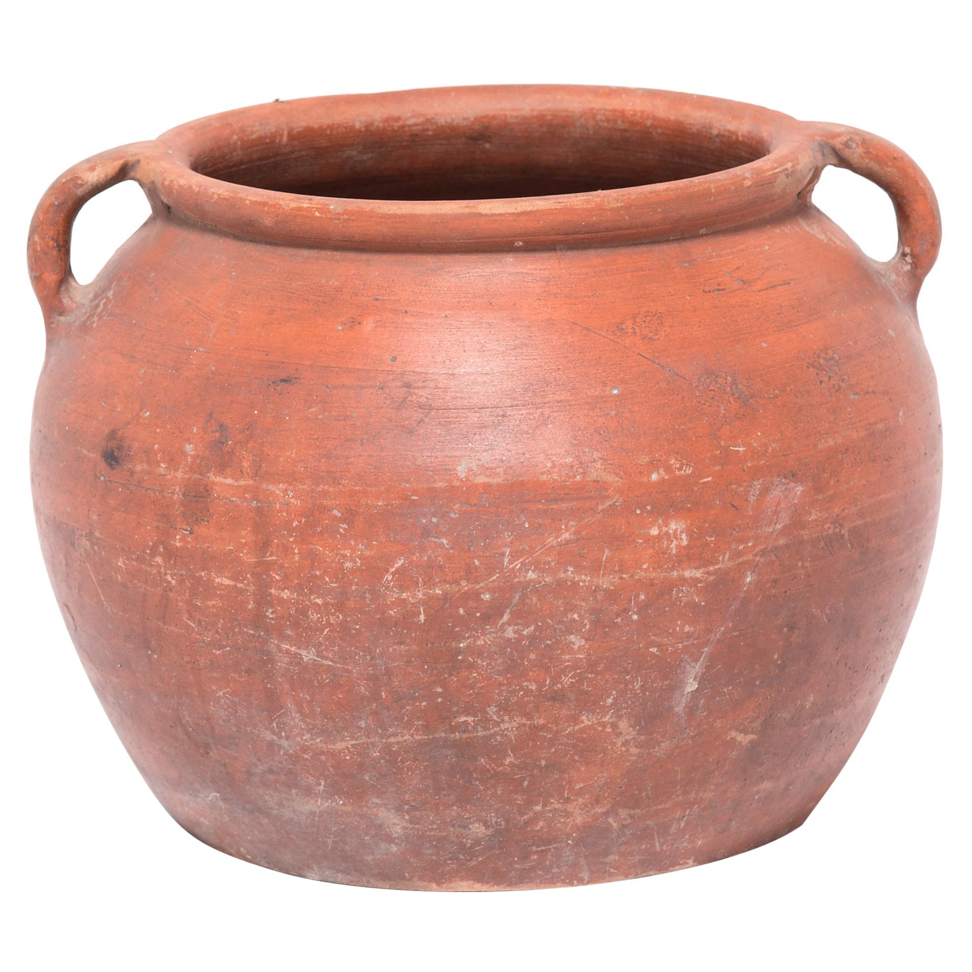 Zuppiera cinese in terracotta, 1900 circa