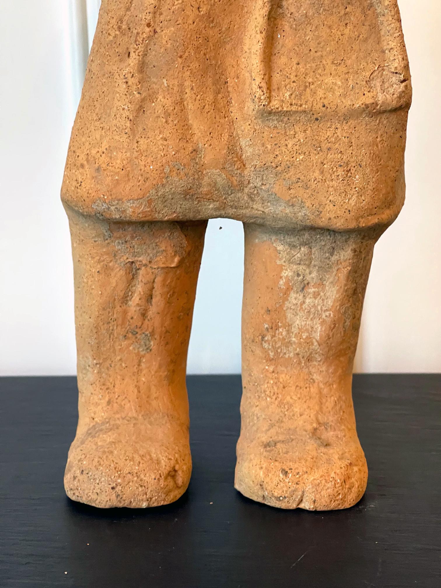 Chinese Terracotta Statue Tomb Figure East Han Dynasty For Sale 5