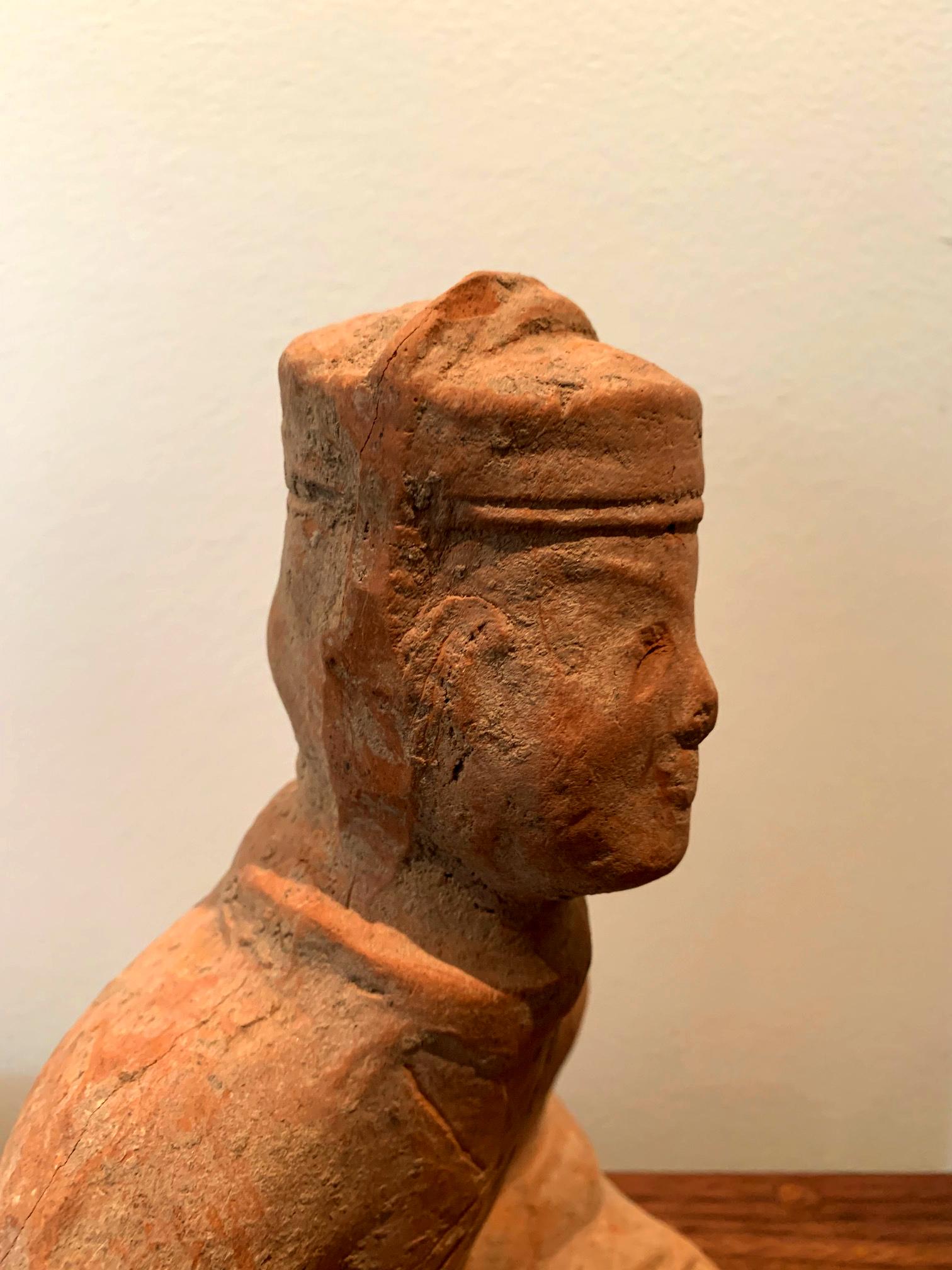 Chinese Terracotta Tomb Figure East Han Dynasty For Sale 2