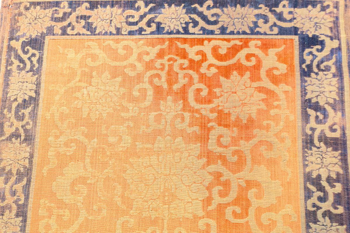 Wool Chinese Textile Silk & Metal For Sale