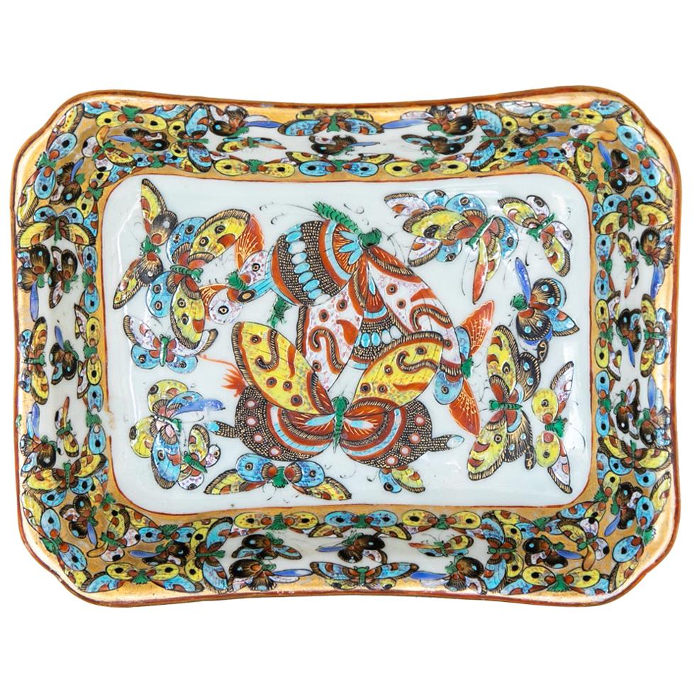 Chinese Thousand Butterfly Dish For Sale