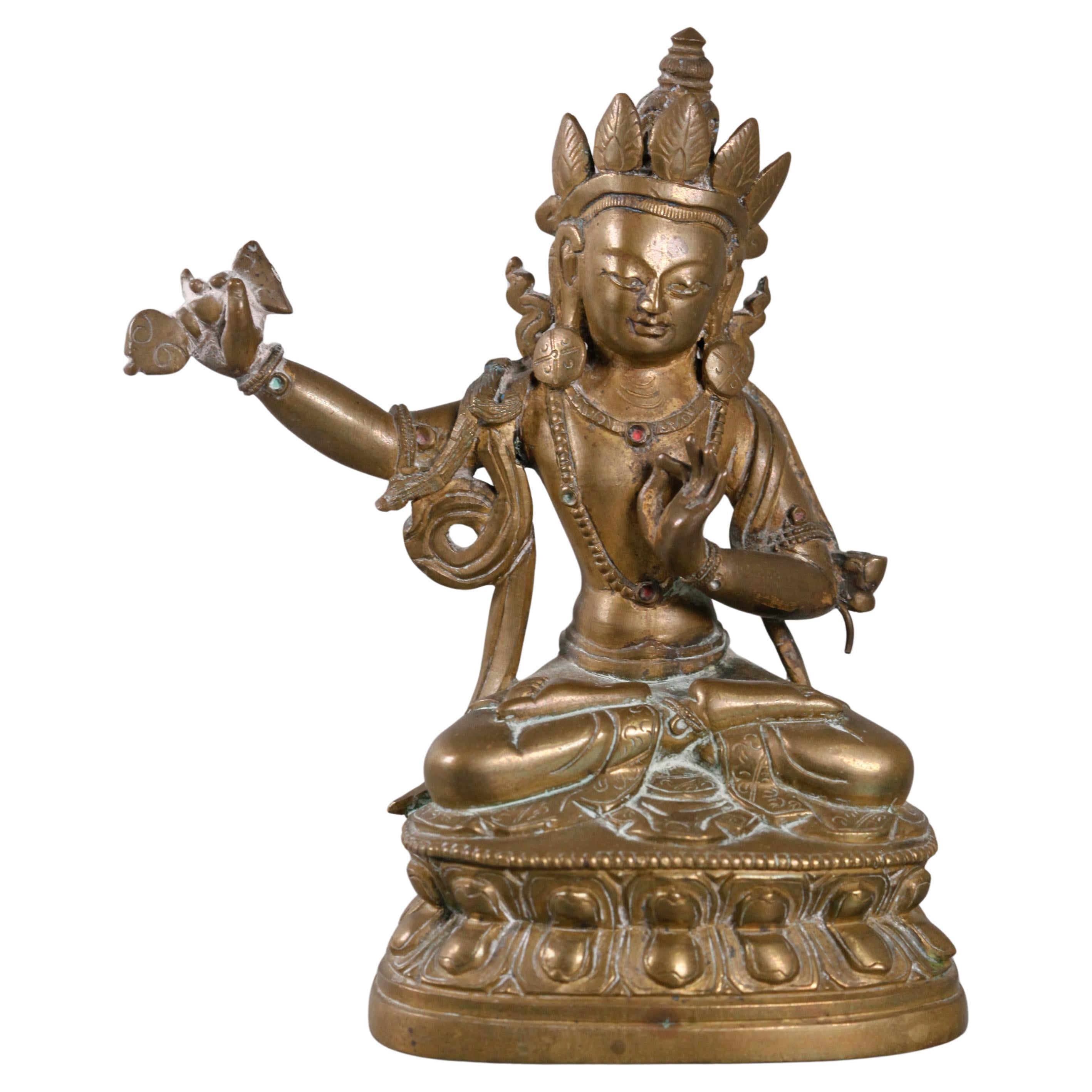 Chinese Tibetan bronze Buddha, 18th c.