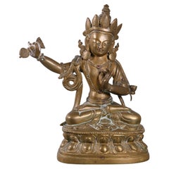 Chinese Tibetan bronze Buddha, 18th c.