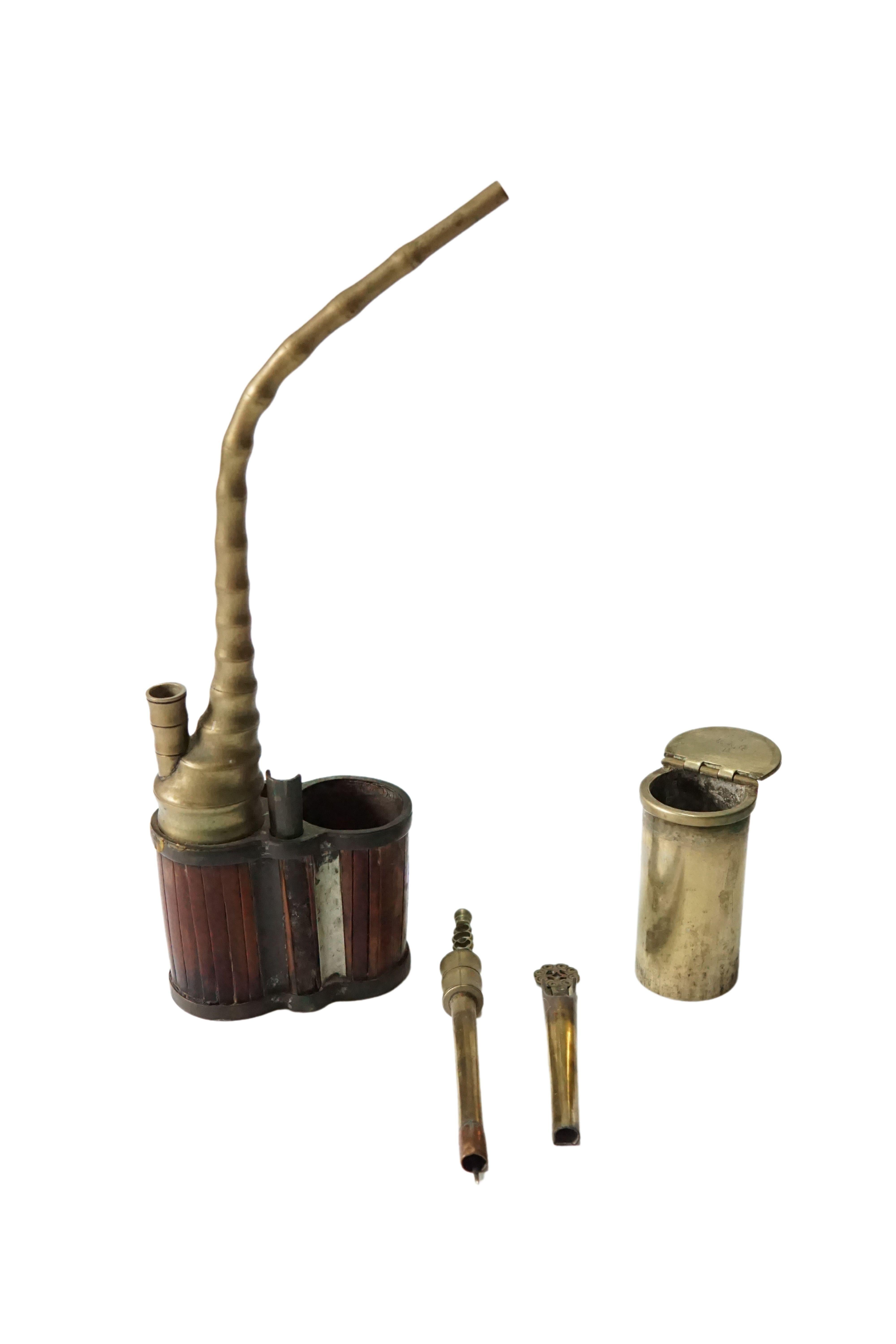 Chinoiserie Chinese Tobacco Water Pipe, c. 1900 For Sale
