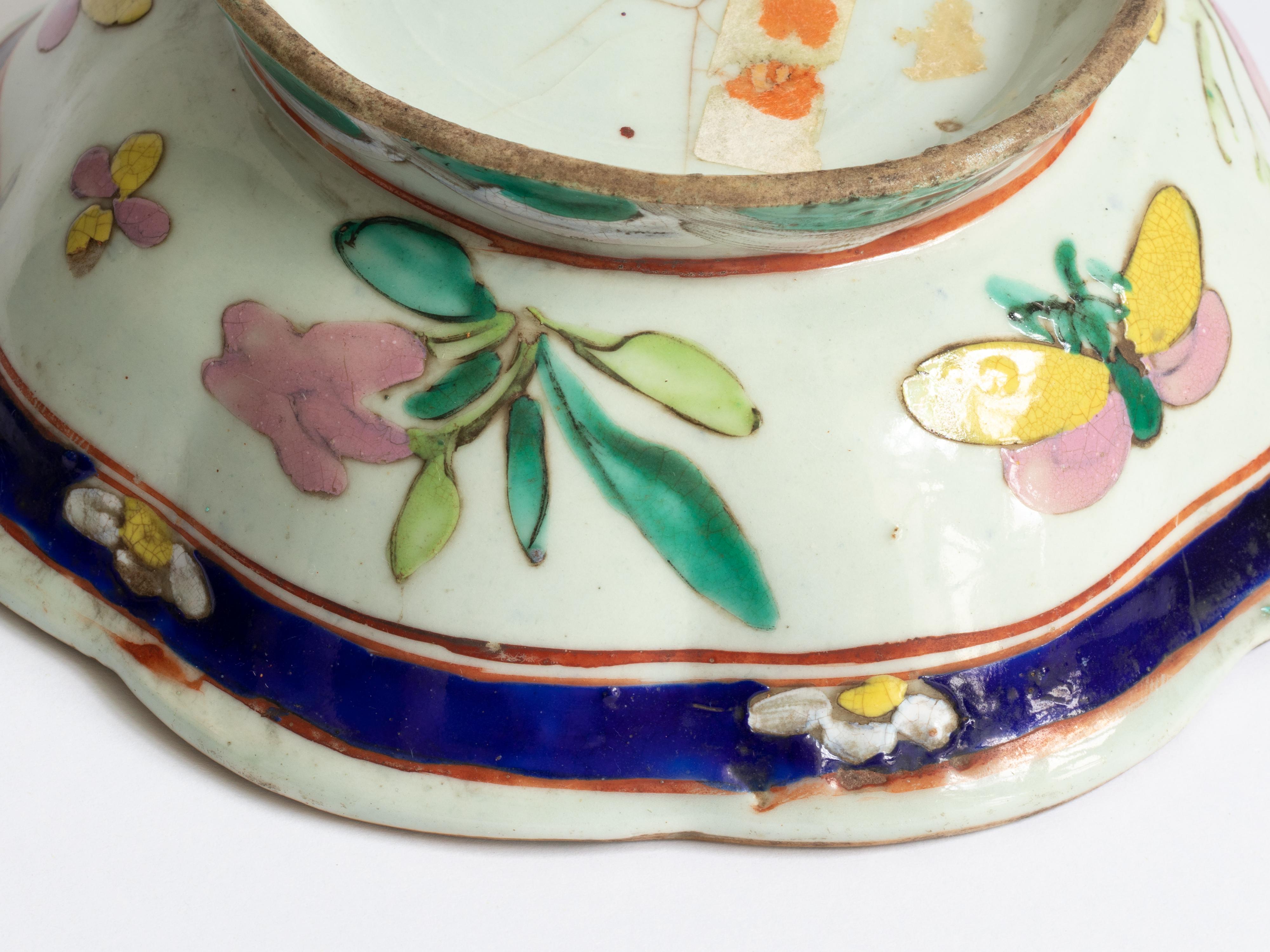 Chinese Tongzhi Floral Offering Bowl. 19th Century For Sale 8