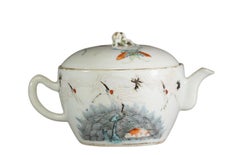 Chinese Tongzhi Porcelain Teapot Marked And from the period (1861-1875)