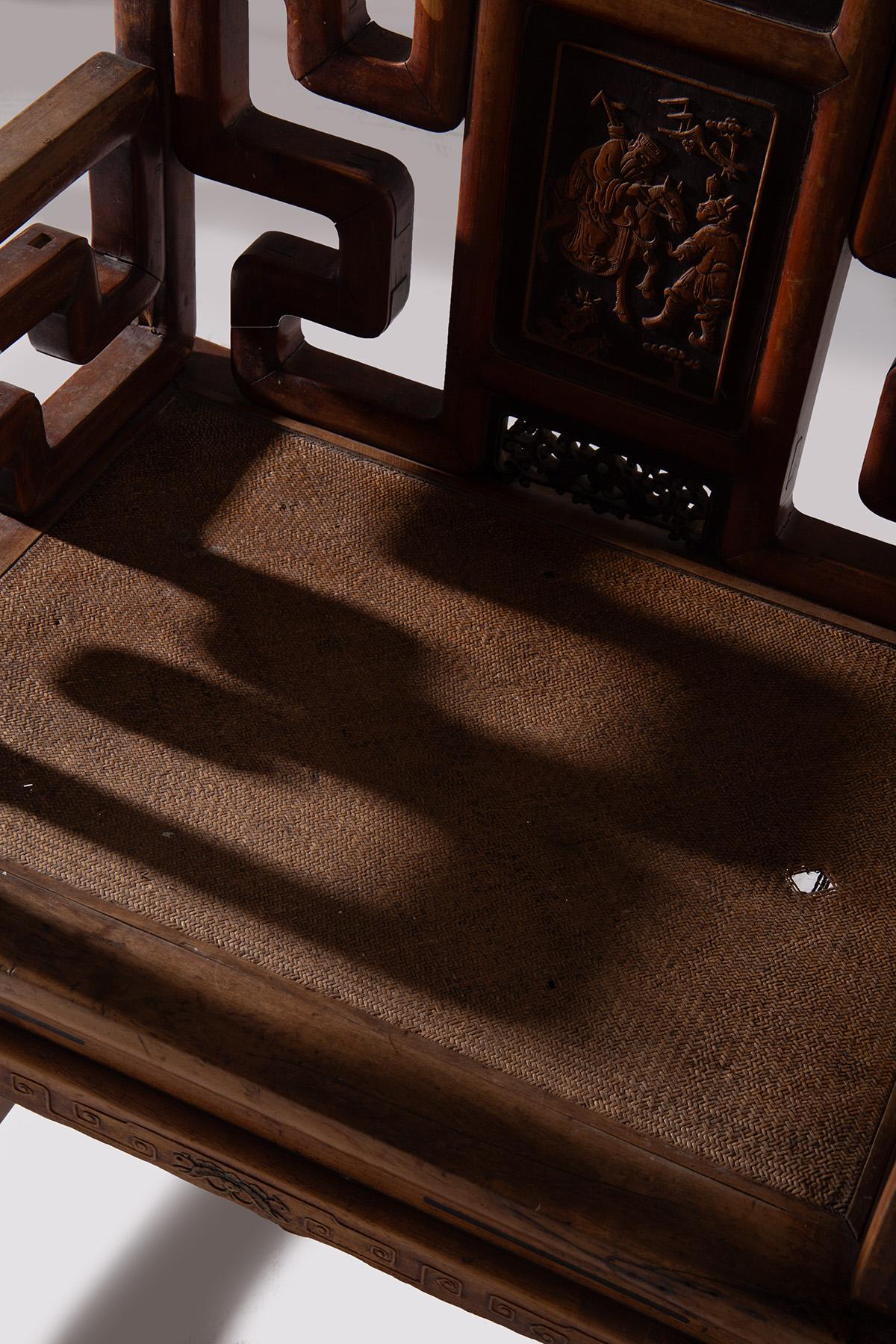 Chinese traditional Qing style armchair in vendita 6