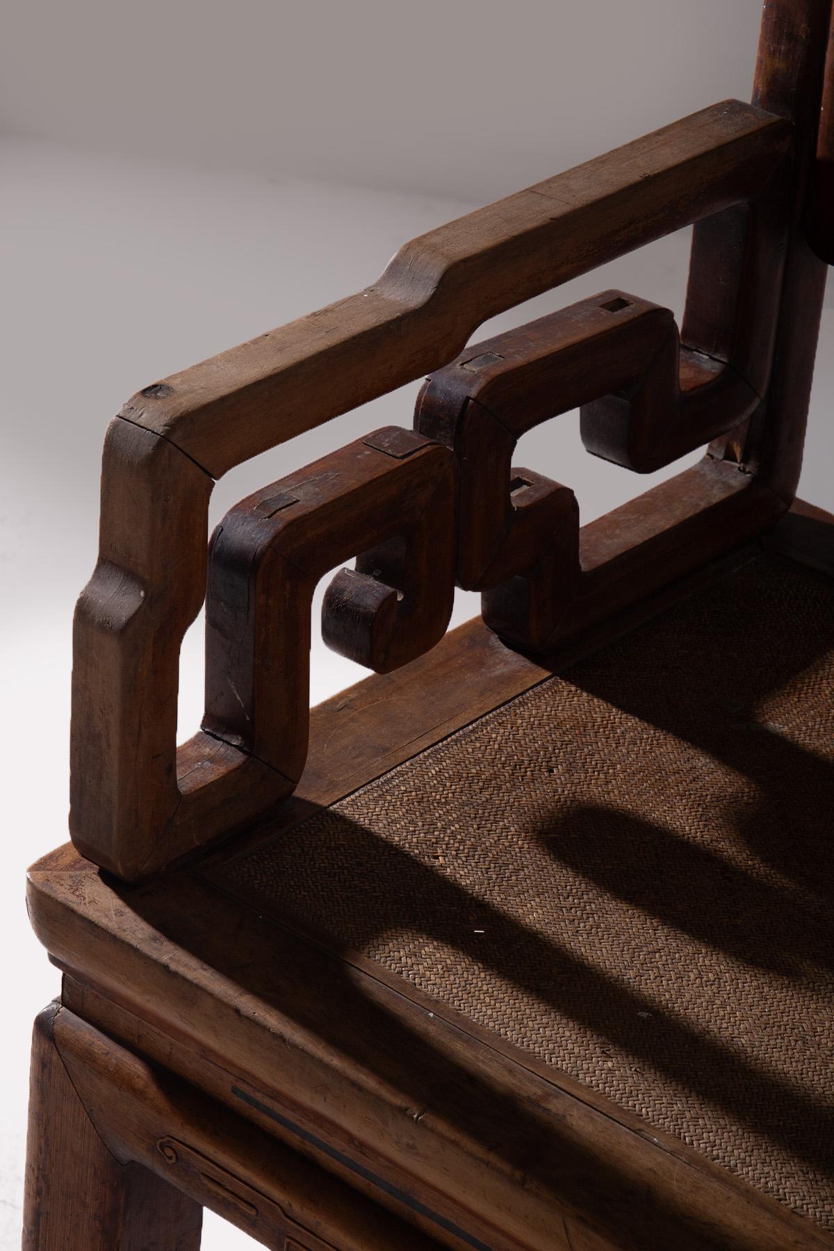 Chinese traditional Qing style armchair in vendita 4
