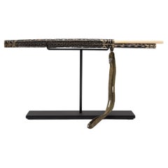 Chinese Traveling Knife and Chopstick Set with Bone Inlay, c. 1850
