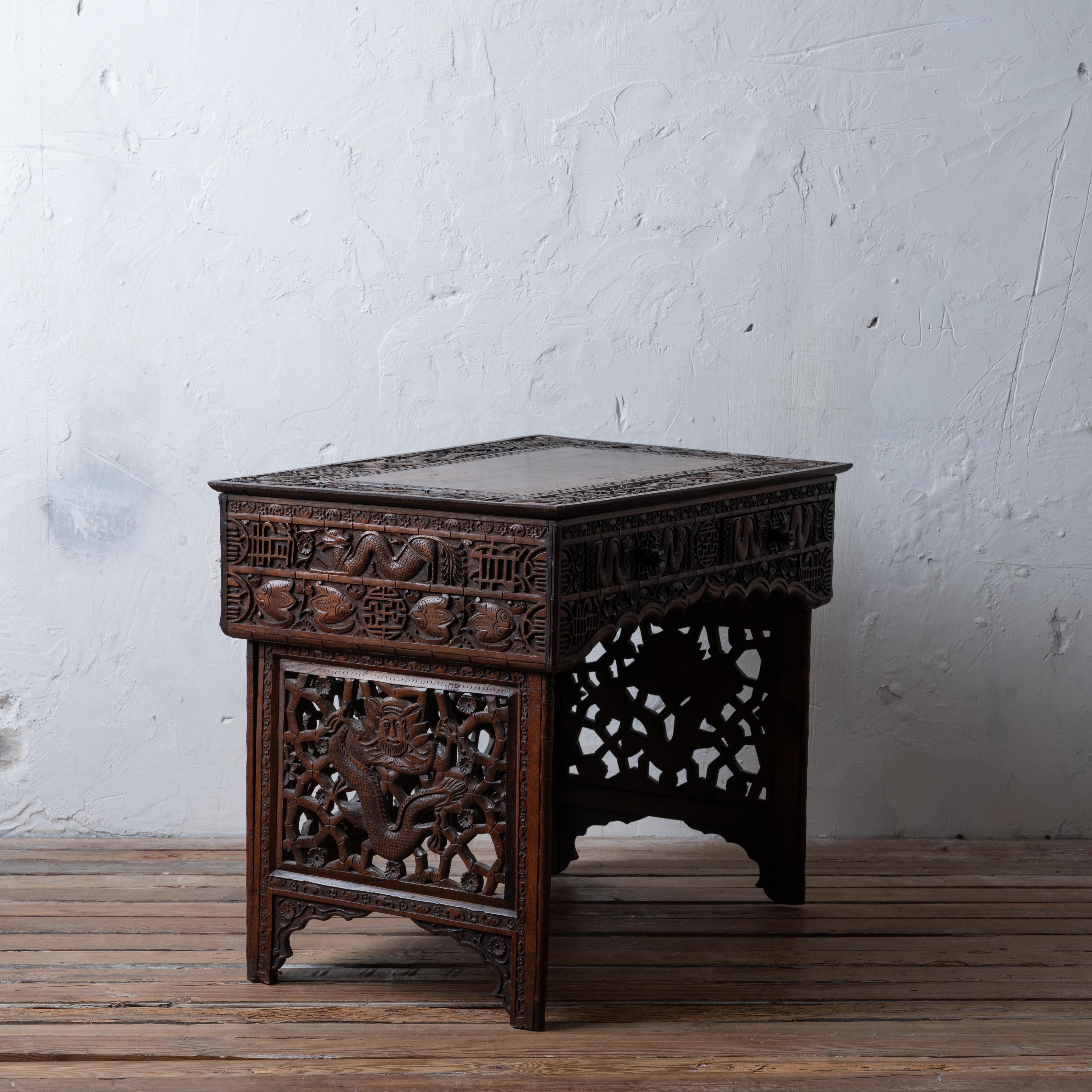 Chinese Traveling Scribes Desk Folding Desk, c.1900 5
