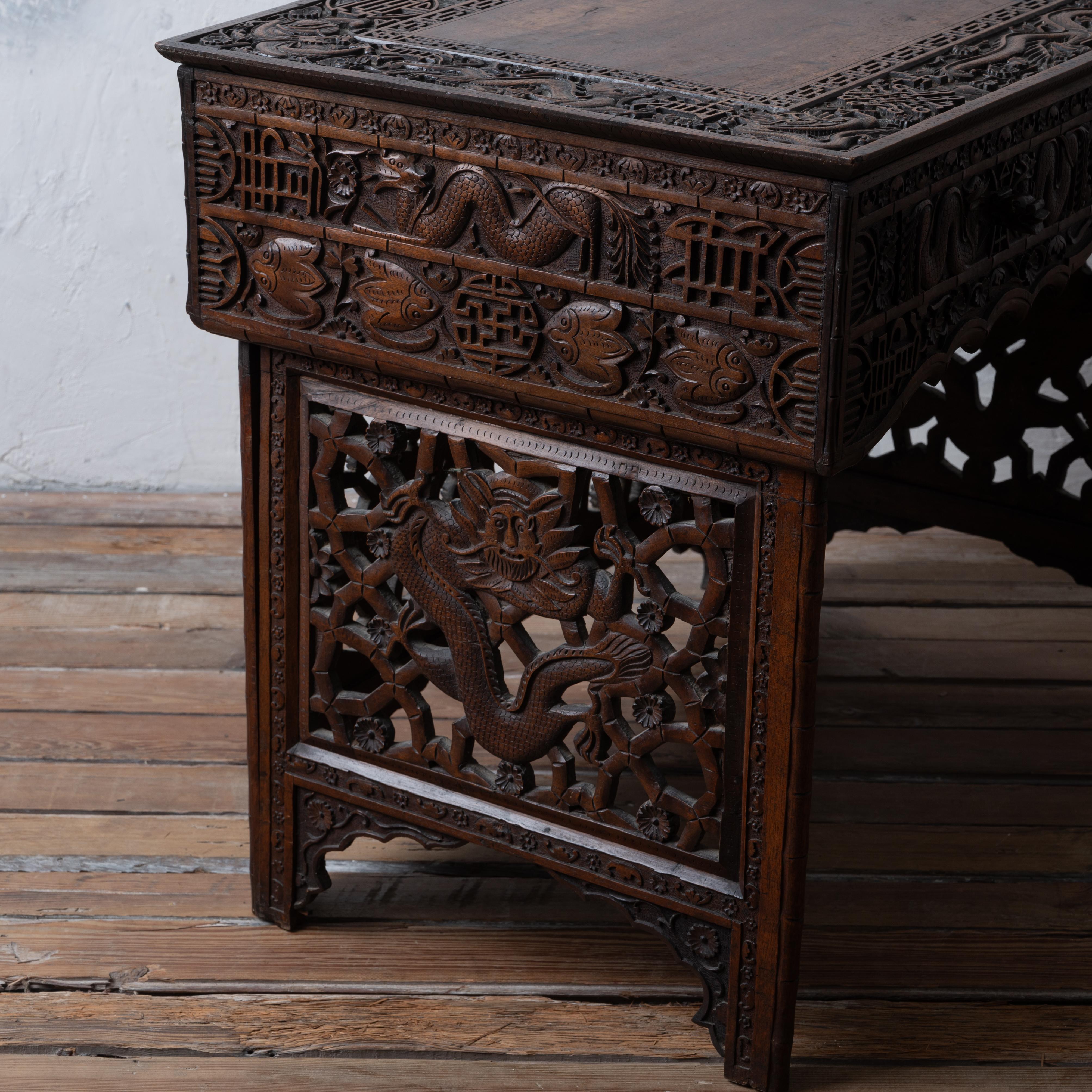 20th Century Chinese Traveling Scribes Desk Folding Desk, c.1900