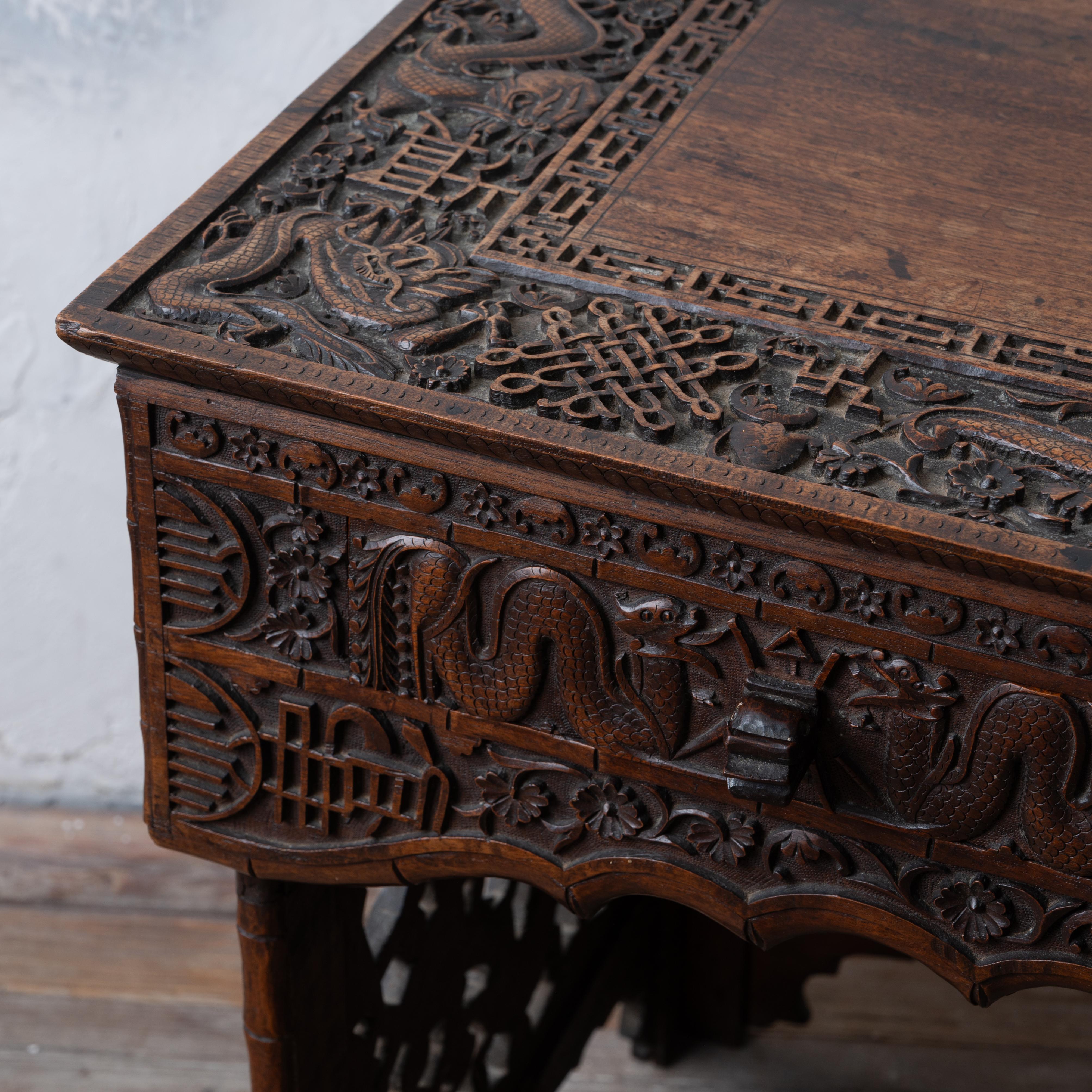Chinese Traveling Scribes Desk Folding Desk, c.1900 2