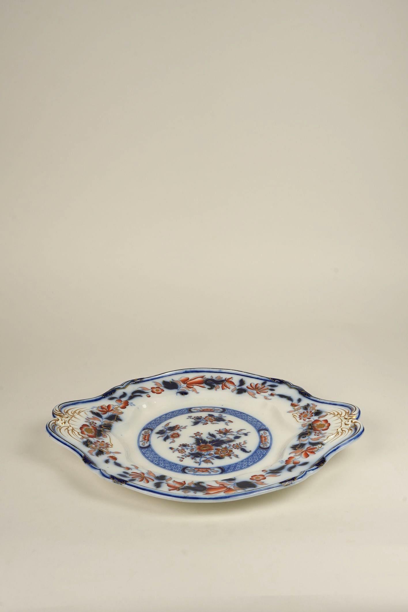 Ironstone Chinese Tree Platter by Thomas Dimmock, Circa 1850s For Sale