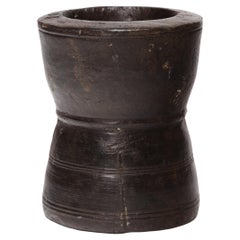 Mortero chino de madera torneada, c. 1900