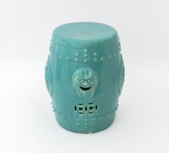 Chinese Turquoise Glazed Ceramic Garden Seat