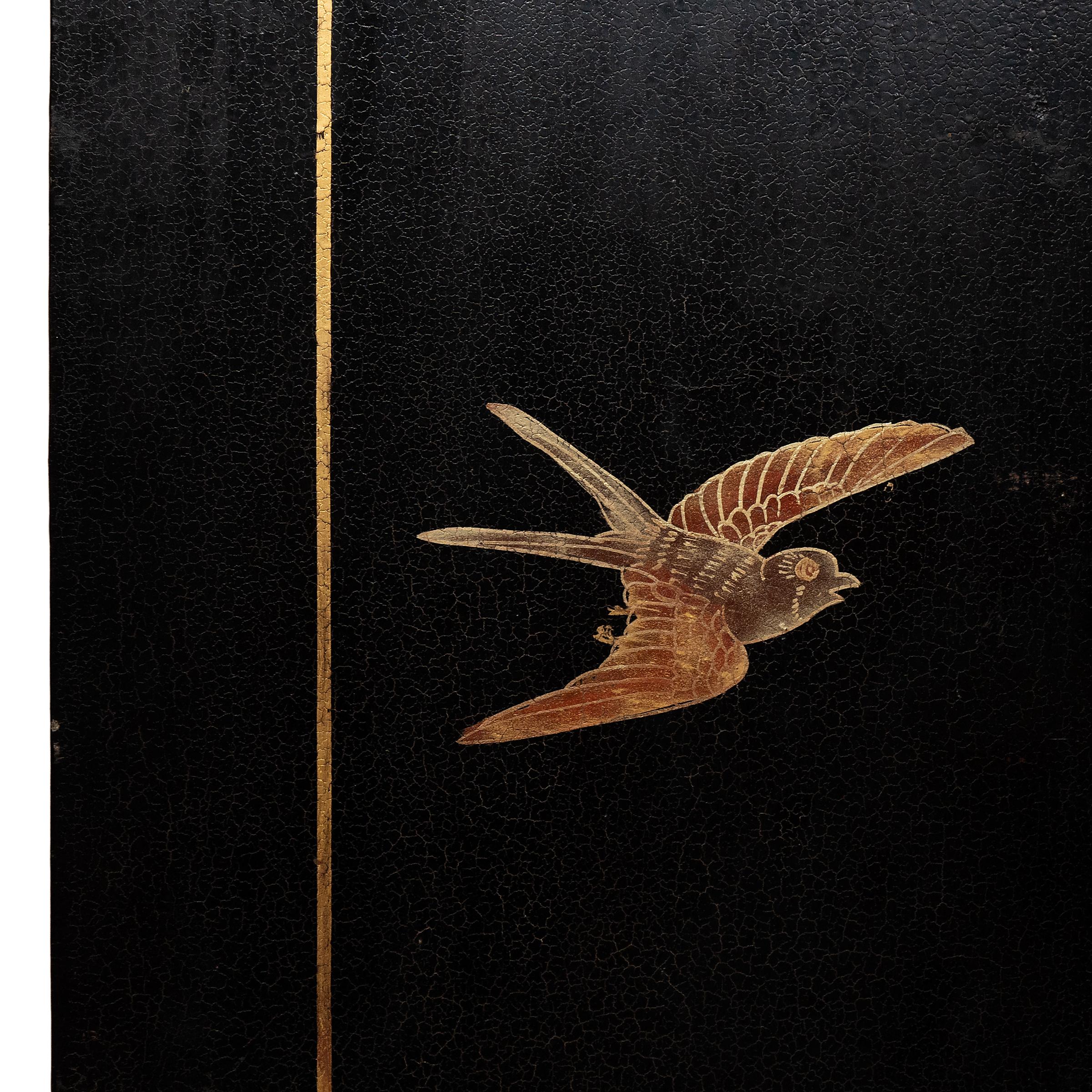 Chinese Twelve Panel Gilt Lacquer Folding Screen, c. 1920 2