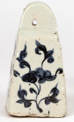 Chinese Two Blue & White Porcelain Glazed Yuan-Style Weights