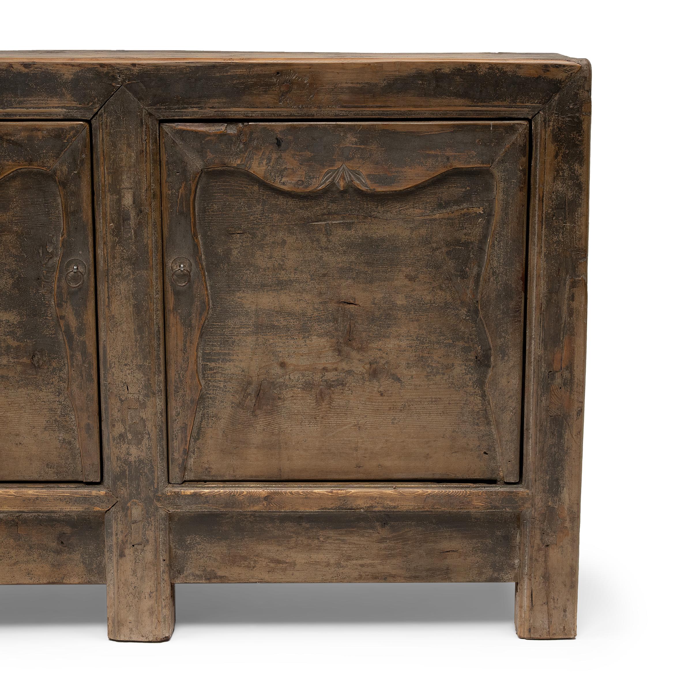 19th Century Chinese Two Door Keeper's Coffer, c. 1900 For Sale