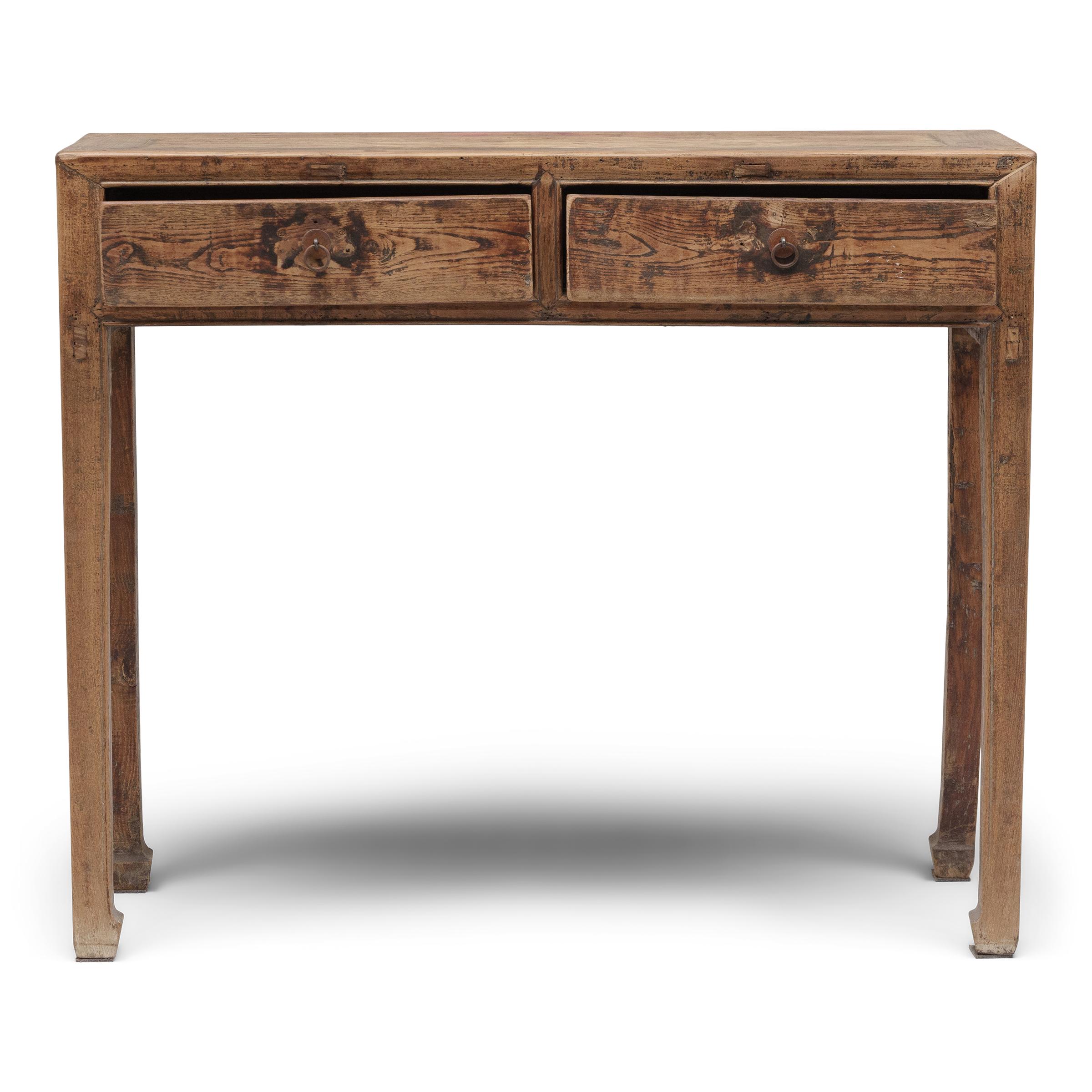 Chinese Two Drawer Dressing Table, c. 1900 In Good Condition In Chicago, IL