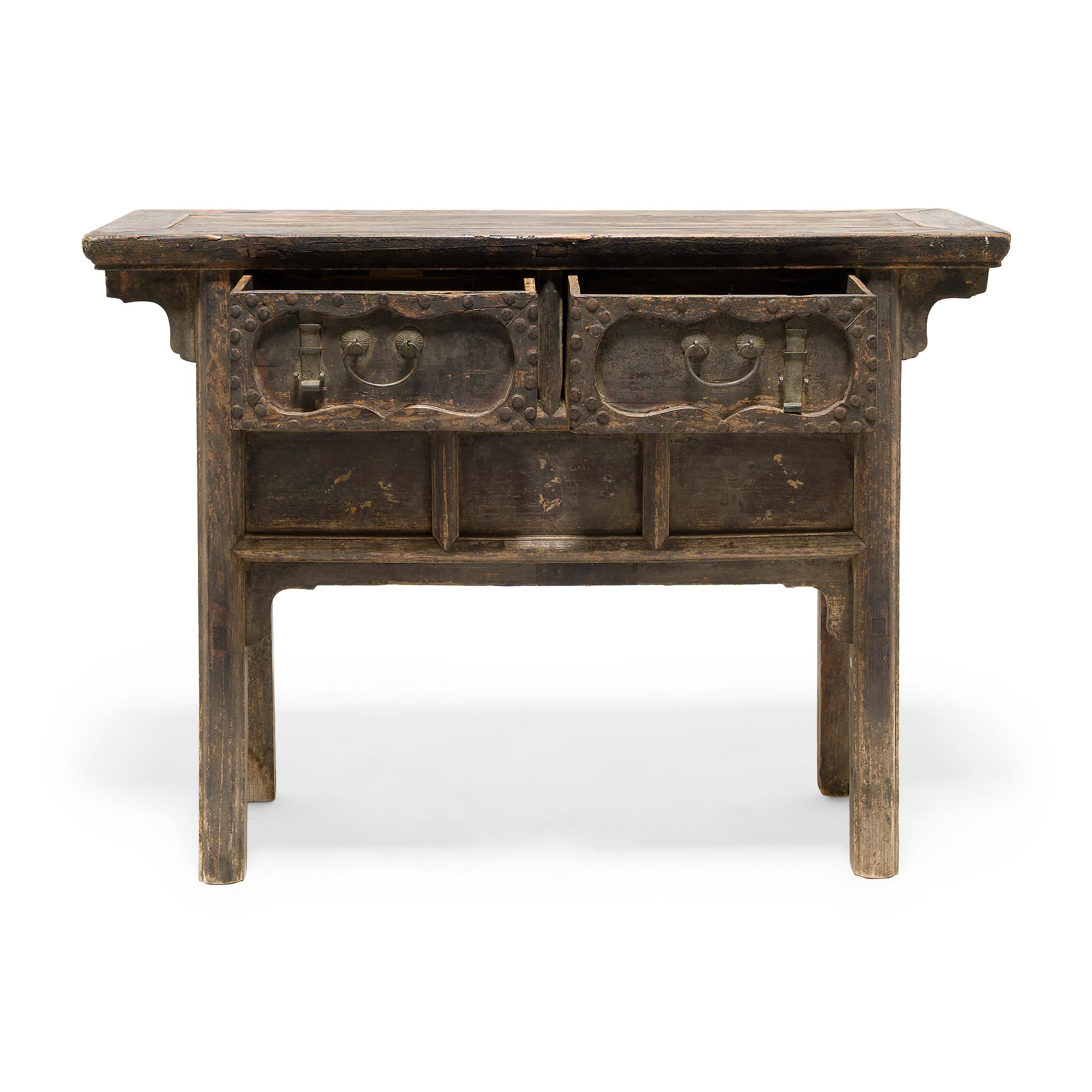 19th Century Chinese Two Drawer Offering Table, c. 1800