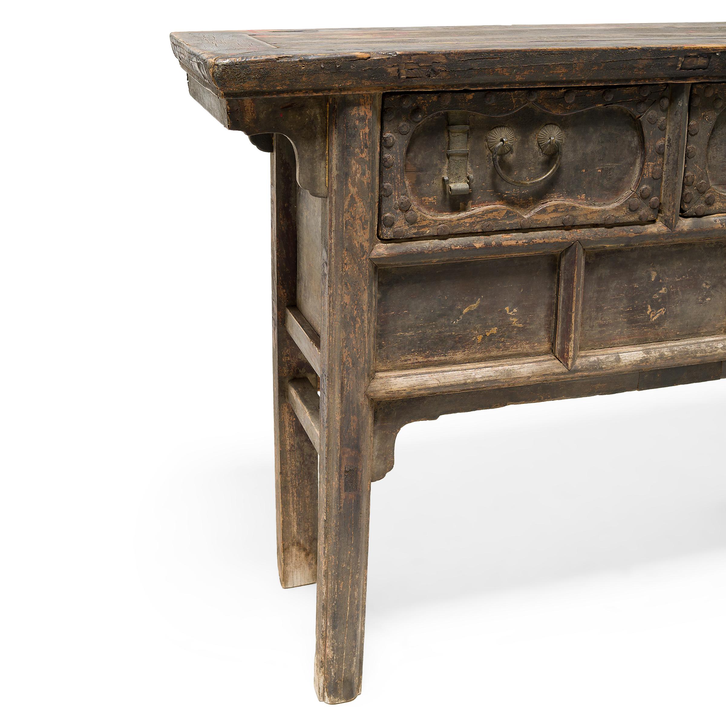 Chinese Two Drawer Offering Table, c. 1800 2