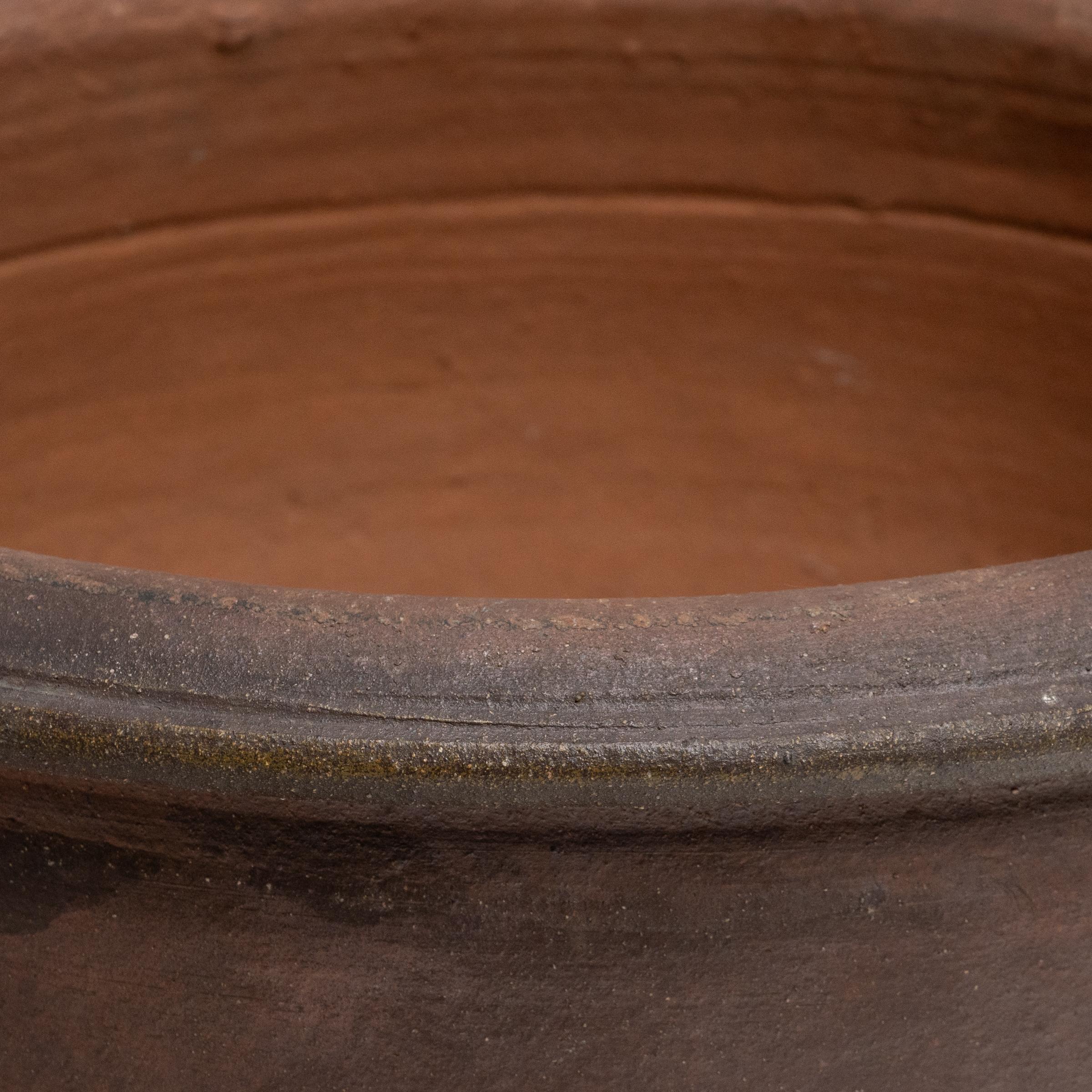20th Century Chinese Unglazed Terracotta Pot