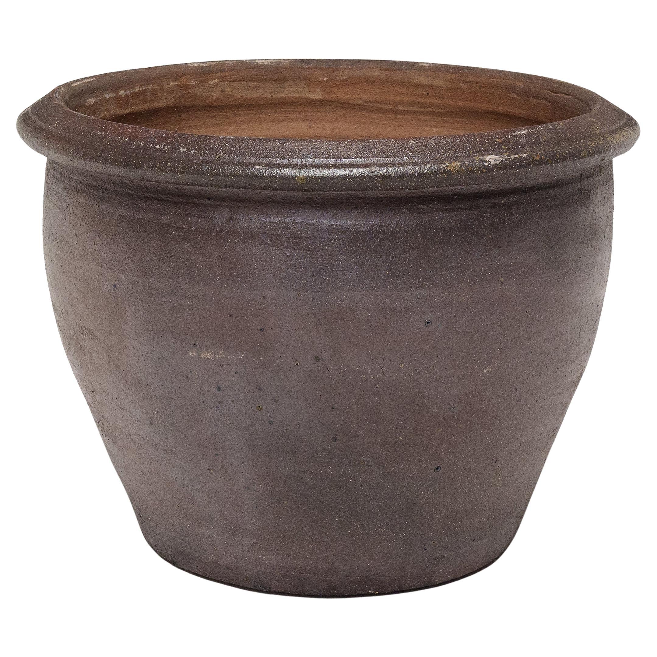 Pot chinois en terre cuite non émaillée