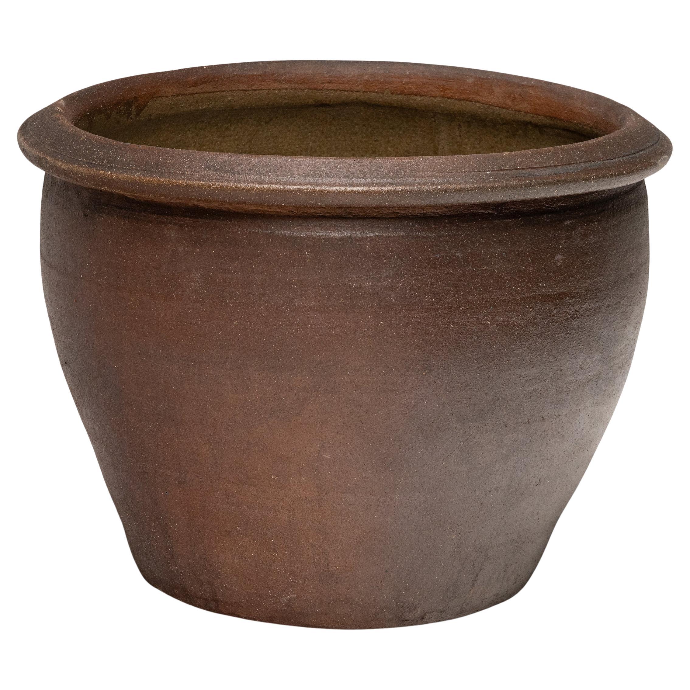 Chinese Unglazed Terracotta Pot