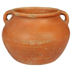 Chinese Unglazed Terracotta Rice Jar, C. 1900