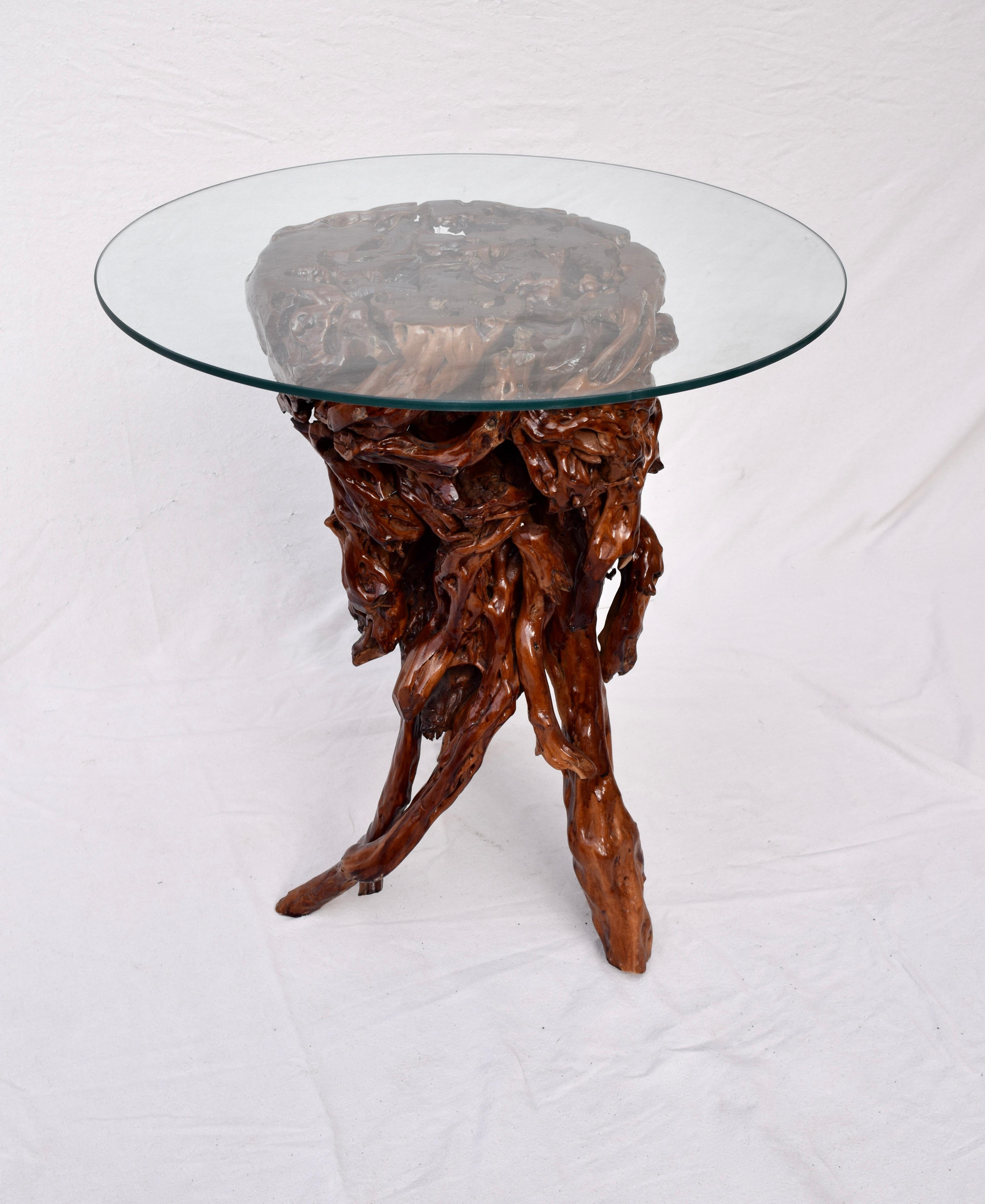20th Century Azalea Root Pedestal Table