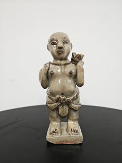 Chinese Unusual Song Dynasty Style Cizhou Pottery Figure, 18th Century