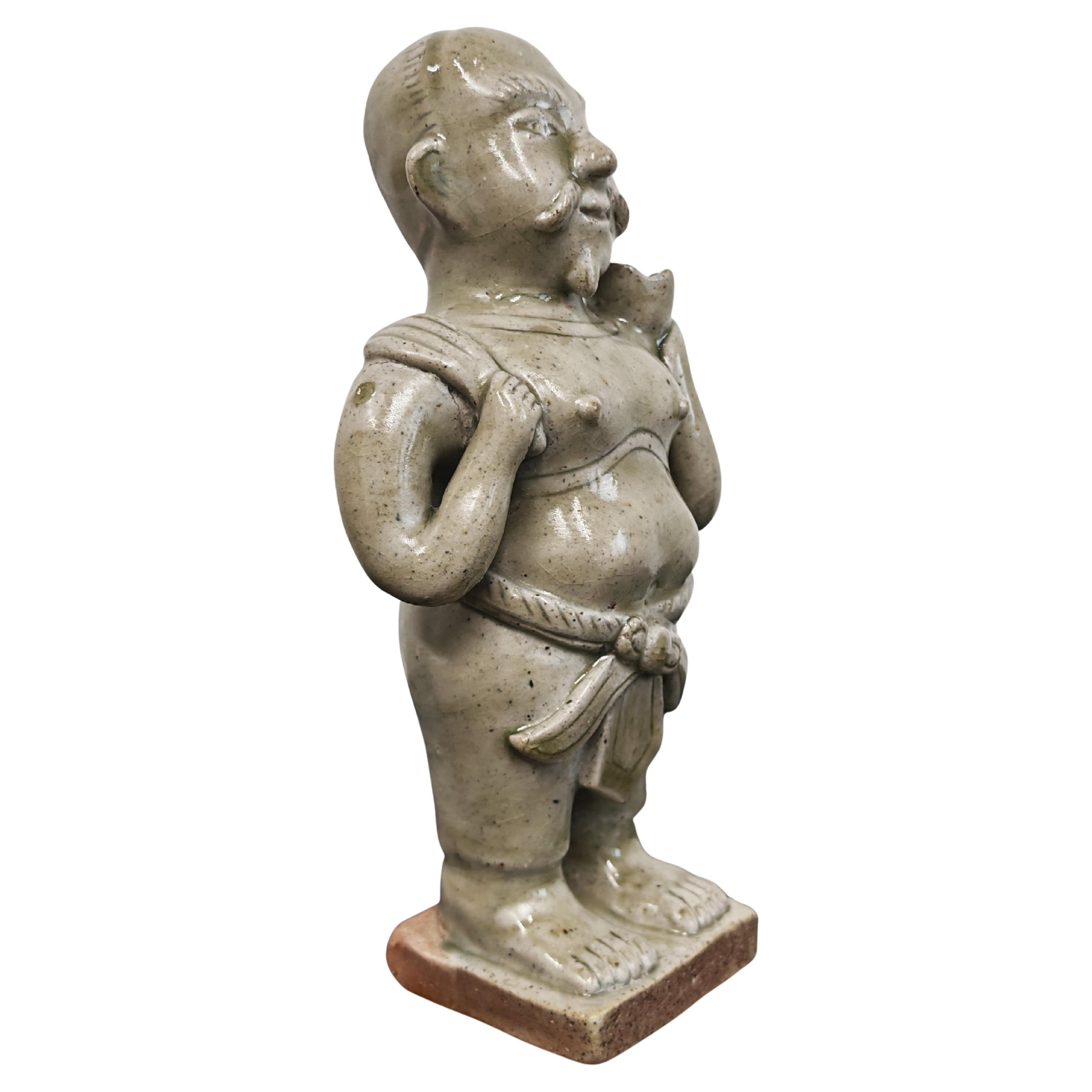 Insolita figura in ceramica Cizhou della dinastia Song cinese, XVIII secolo