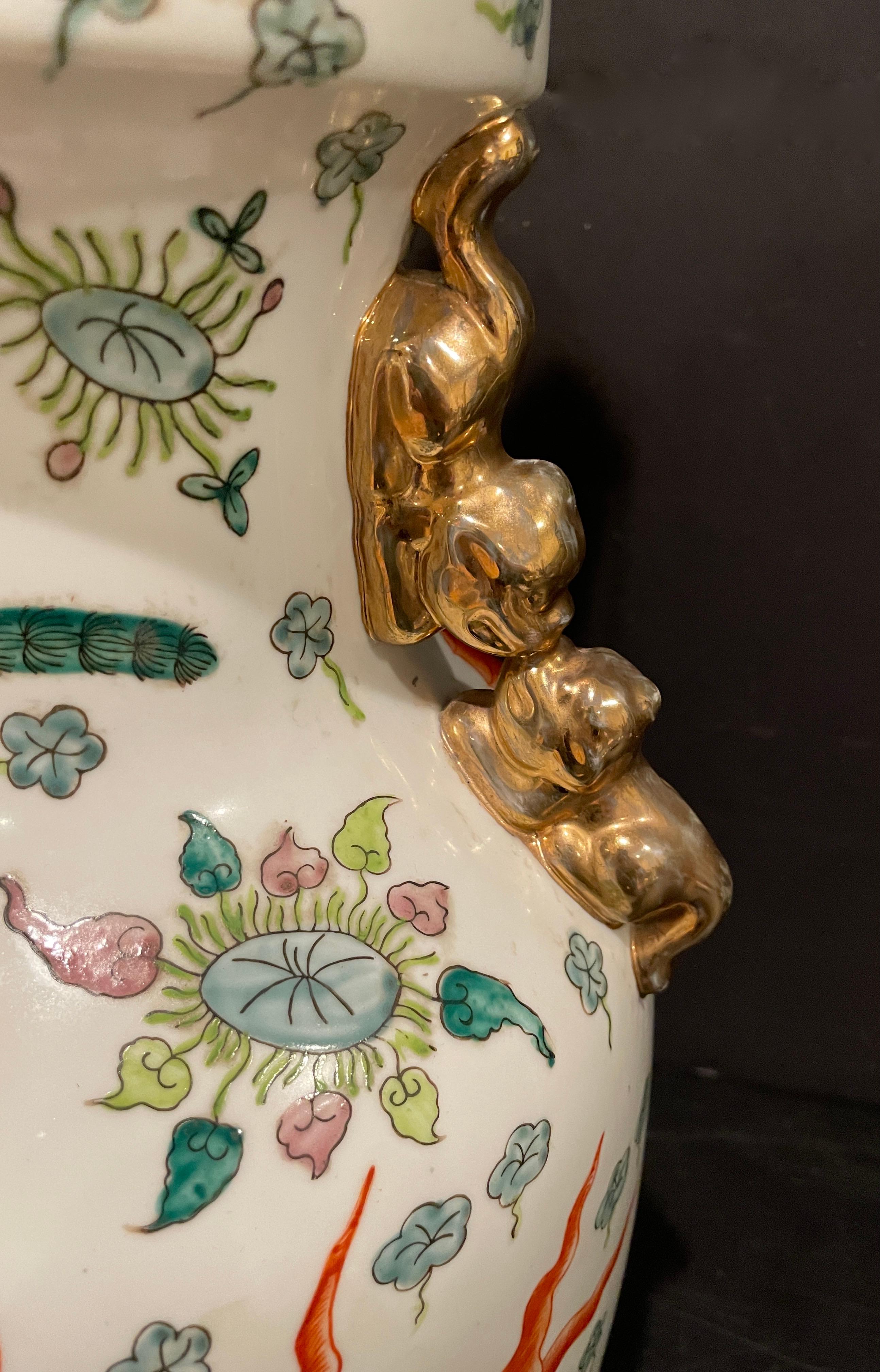Glazed Chinese Vase as Lamp