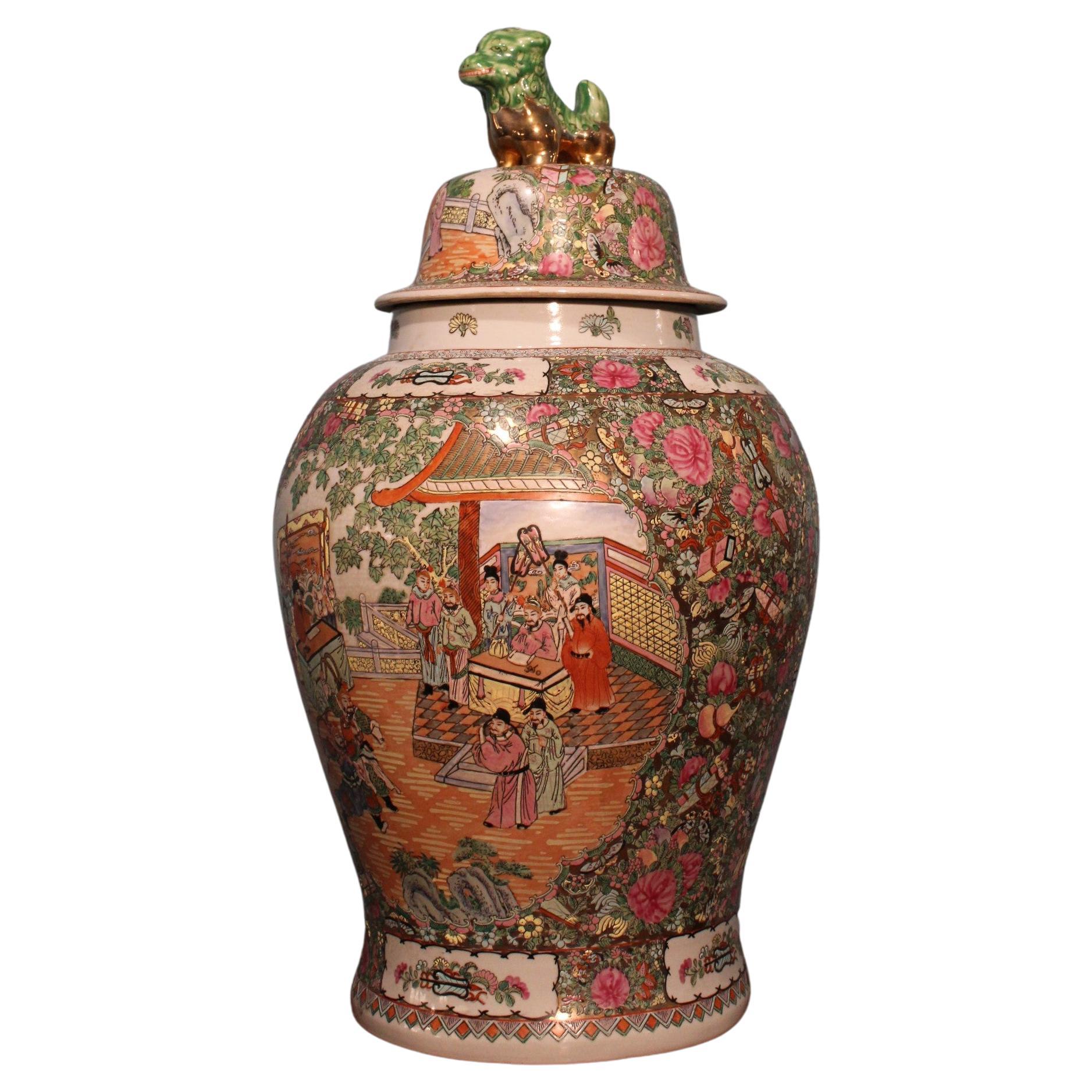 Chinese Vase, Canton, circa 1950 For Sale