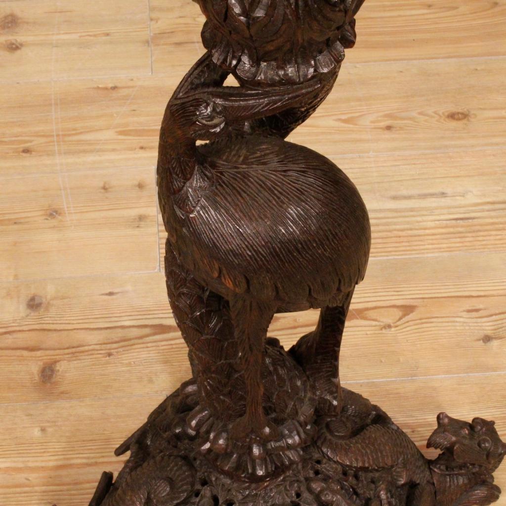 Chinese Vase Holder in Exotic Wood, 20th Century For Sale 8