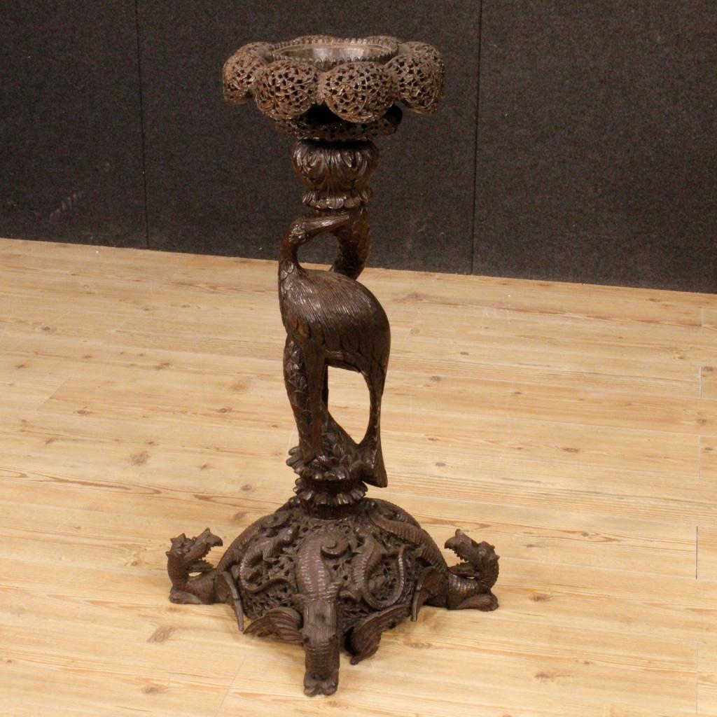 Chinese Vase Holder in Exotic Wood, 20th Century For Sale 1