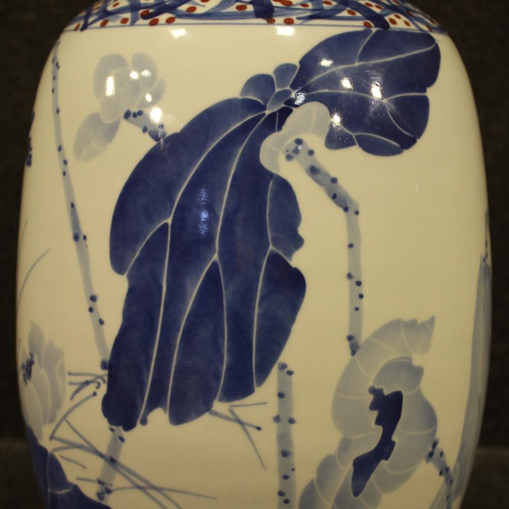 Chinese Vase in Painted Ceramic, 20th Century For Sale 6