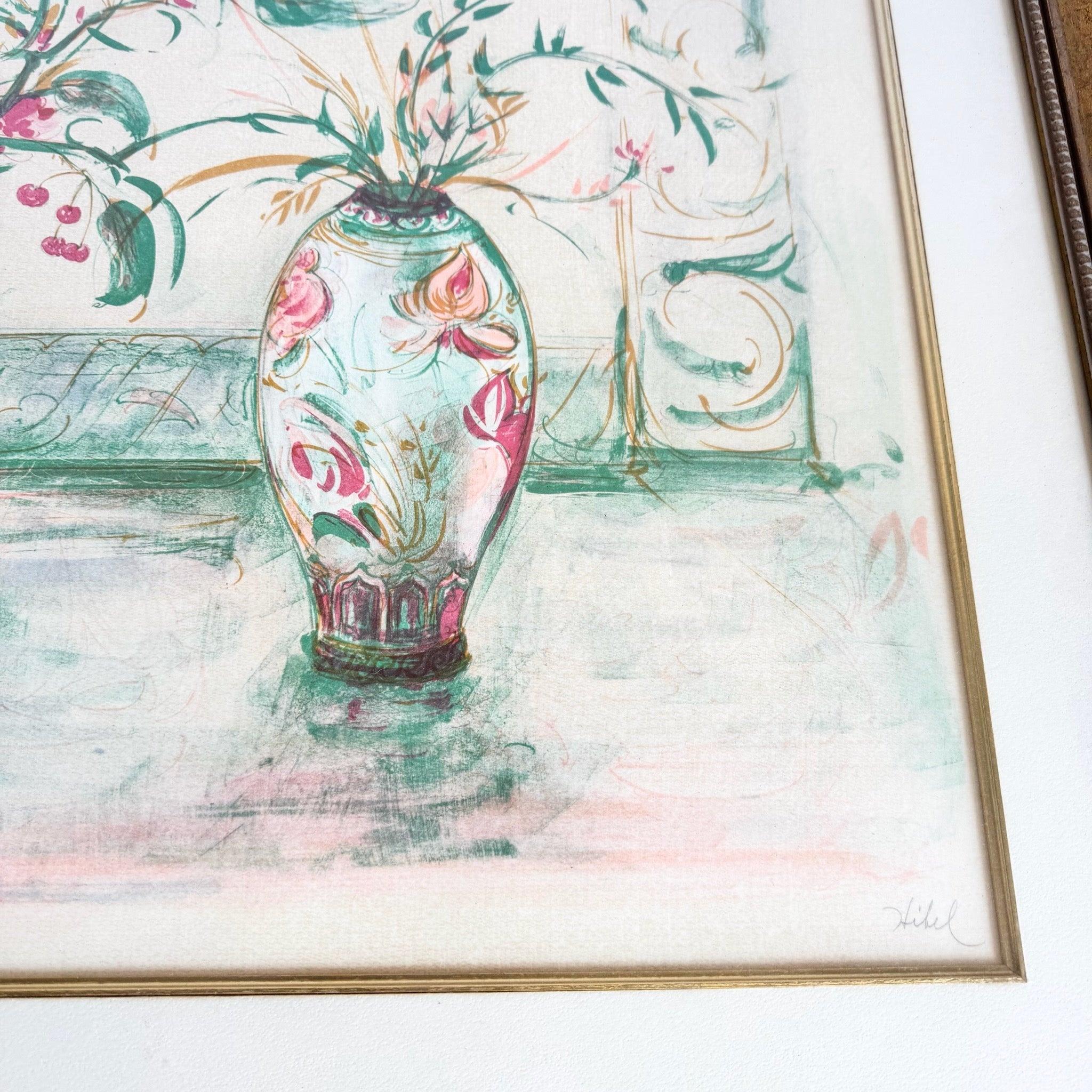 Late 20th Century “Chinese Vase” Signed Limited Edition Lithograph by Edna Hibel For Sale