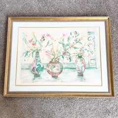“Chinese Vase” Signed Limited Edition Lithograph by Edna Hibel