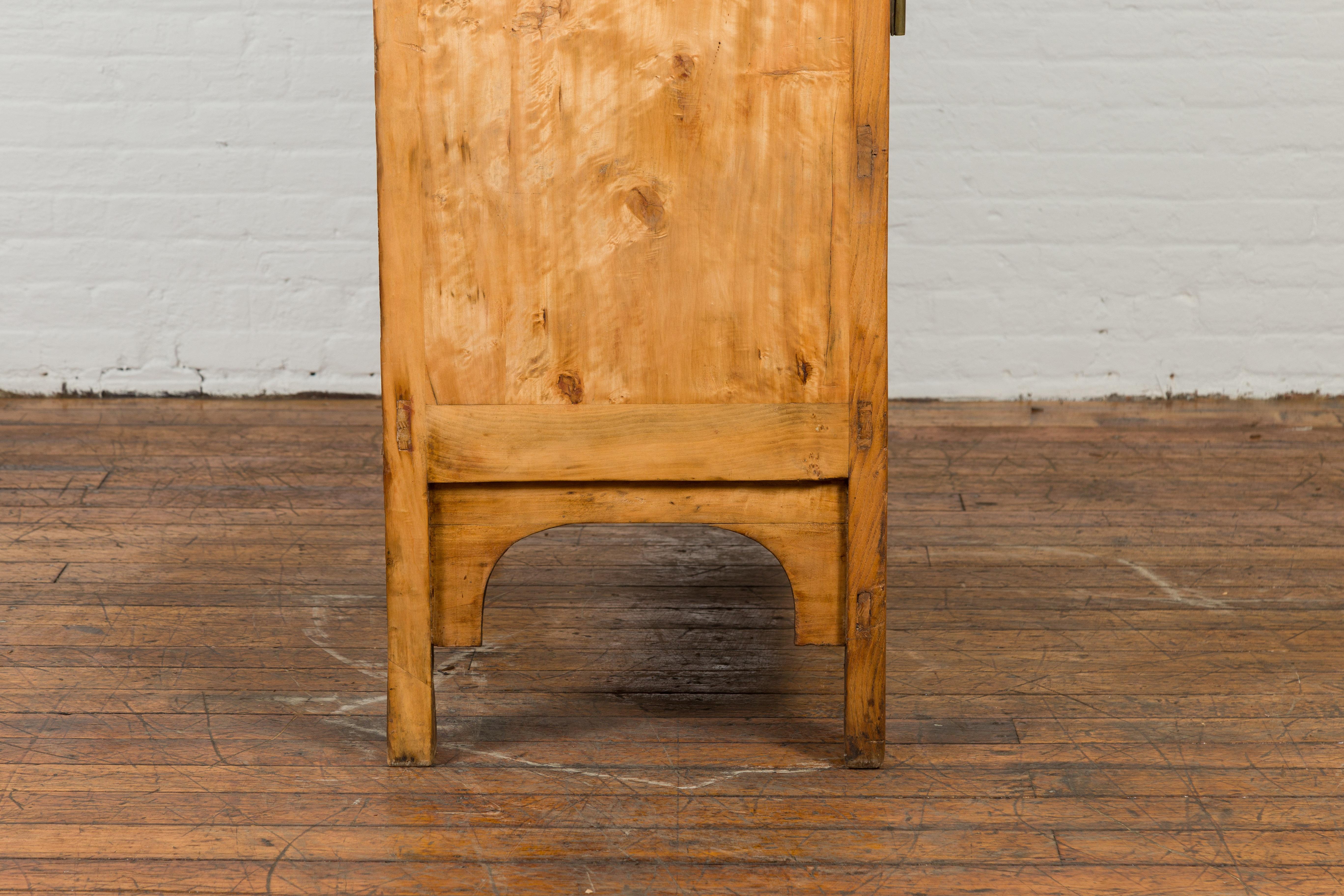 Vintage Elmwood Wedding Cabinet with Hidden Drawers For Sale 3