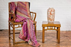 Chinese Vintage Japanese Kutani Style Vase with Flowers and Butterflies