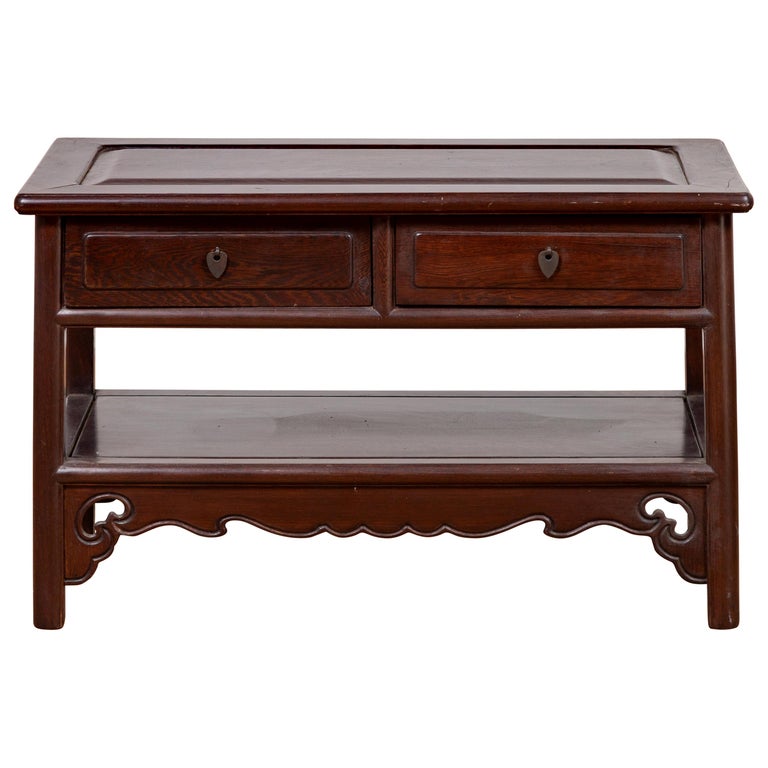 Chinese Rosewood Coffee Table With Drawers Coffee Table Design Ideas