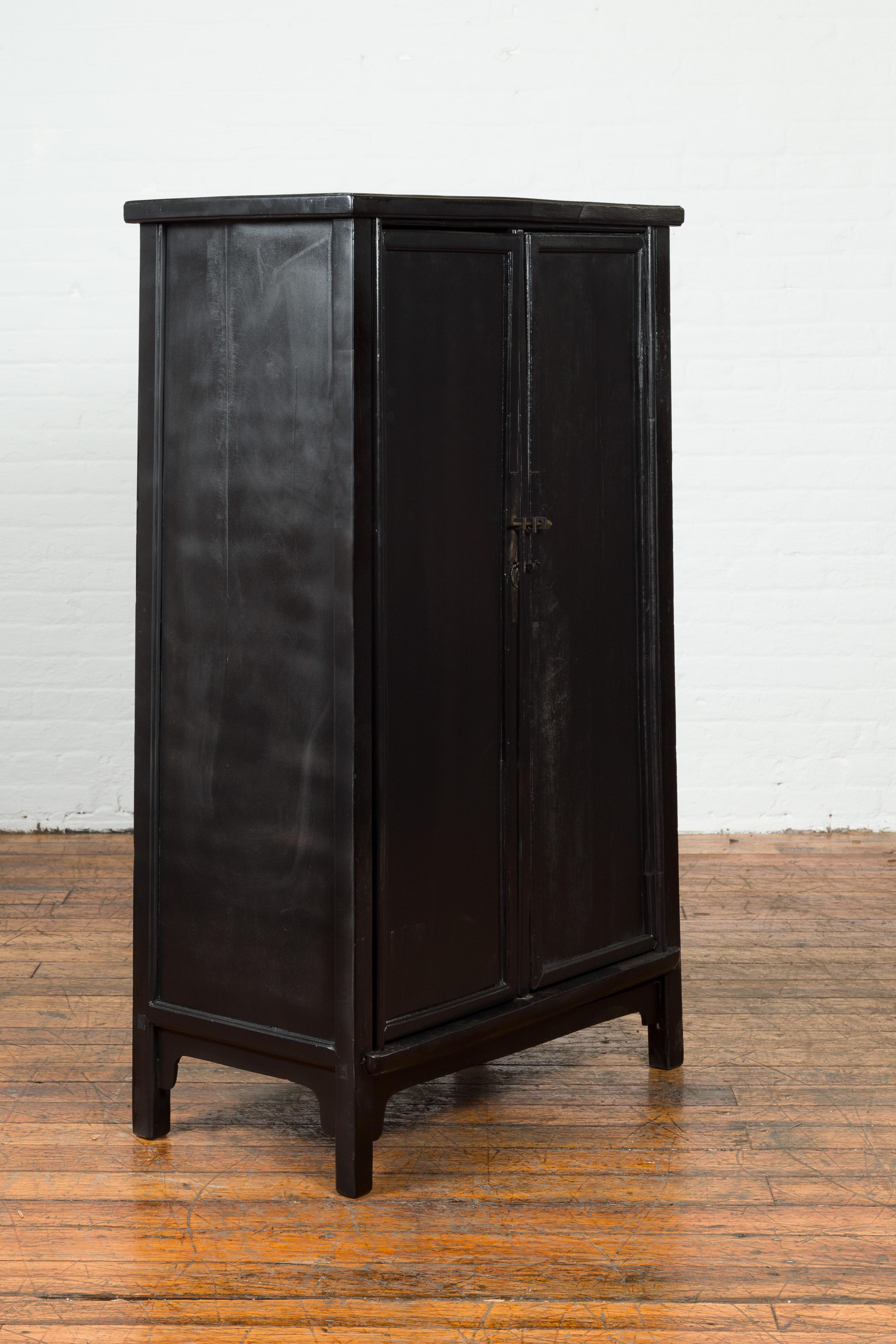 black vintage cabinet