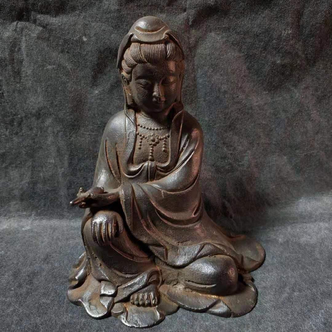 This is Chinese Vintage South China Sea Guanyin Buddha Statue for Protecting People Lifes.

The term 