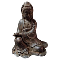 Estatua china vintage de Buda Guanyin del Mar de China Meridional