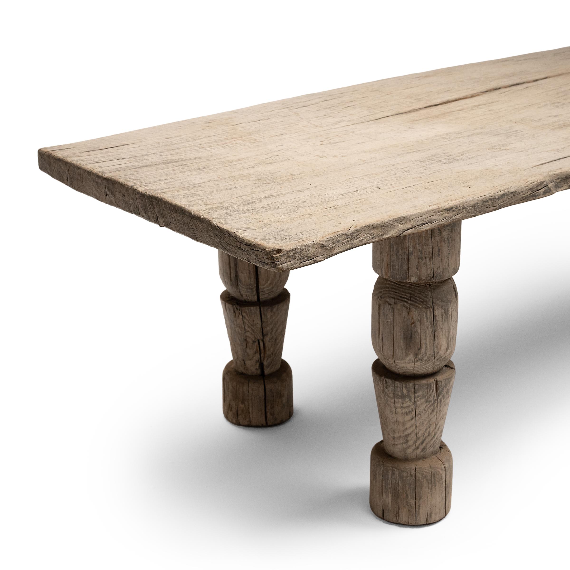 Sculpté Table de ferme chinoise Wabi Sabi en vente